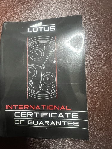🔴 LOTUS box scatola orologio custodia certificato GARANZIA internazionale