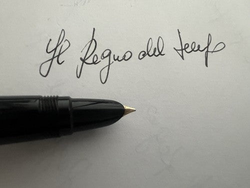 Pelikan Stylo-Plume Stylo à Plume P1 Noire Capuche Laminé Or Vintage '59