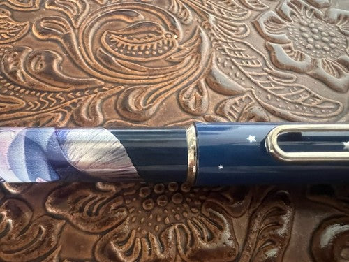🔴 STYPEN French fountain pen silkscreen profile woman cartridge writes 