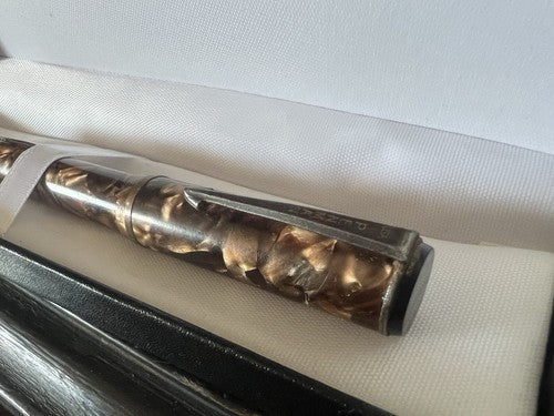 Penman Stylo-Plume Stylo à Plume Celluloid Hazel Levier Écrit Amérique Vintage