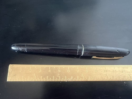Mercure Stylo-Plume Stylo à Plume Piston Bouton Hublot Transparent Écrit Rétro