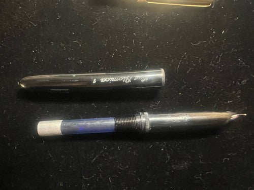 Stylo-Plume Aid Atomica 1 Stylo à Plume Noire Rechargeable Cartouche Écrit Cru 
