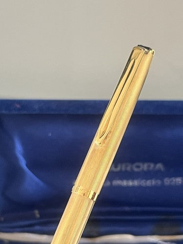 Aurora Pen Sphere Silver Solid 925 Plated Gold 9 KT Marking