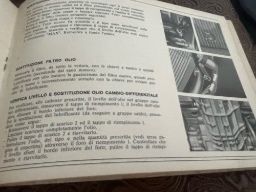 Alfetta 1.6 Livret Voiture Utilisation Entretien Italien Original Vintage