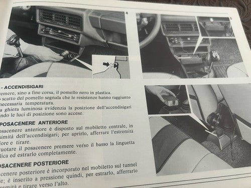 GIULIETTA Manual De Uso Y Mantenimiento Italiano ORIGINAL Vintage