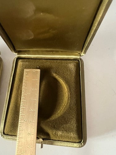 🔴 VATICANO scatole medaglie monete astucci custodie tessuto verde papi 3 PEZZI