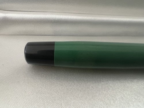Stylo-Plume Stylo à Plume Vert Profiles Chrome Piston Bouton Écrit Vintage '40 