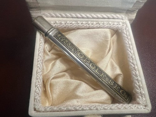 Control Knobs Pencil Mechanical Antique Metal Chiselled Belle Époque 1880