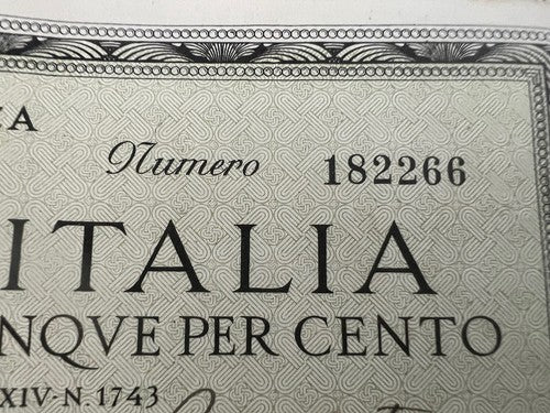 🔴 KINGDOM OF ITALY 5% redeemable loan 24 pieces 1937-1938-1939 