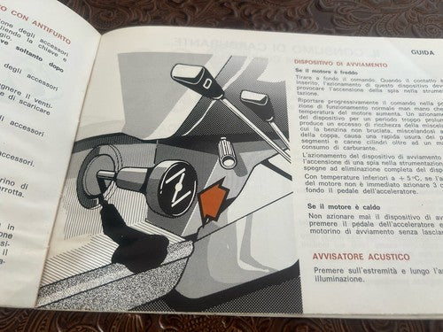 Chrysler Simca Horizon Booklet Car Use Maintenance Italian Original