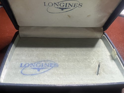 🔴 LONGINES Uhrenbox, Etui, Vintage 1950er Jahre 