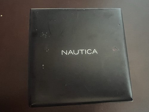 NAUTICA Box Watch Wood Box Case With Booklets Warranty