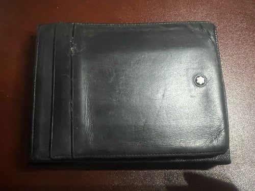 🔴 MONTBLANC portafoglio uomo porta carte credito banconote documento astuccio