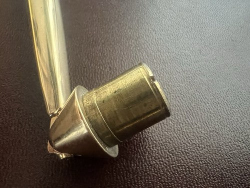 Brackets Pen Sphere Penholder Desk Brass Base Pen Vintage