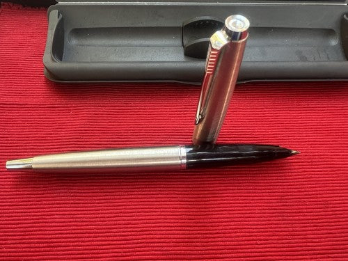 Parker Pen Fountain Pen 45 Satin Chrome Glossy Pen F Marking