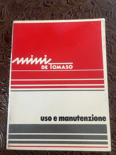 Mini Booklet Car Use Maintenance Of Tommaso Italian Original Vintage