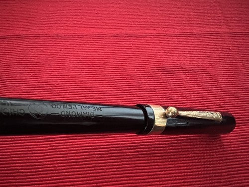 🔴 DIAMOND MEDAL penna stilografica leva pennino ORO scrive vintage 1930