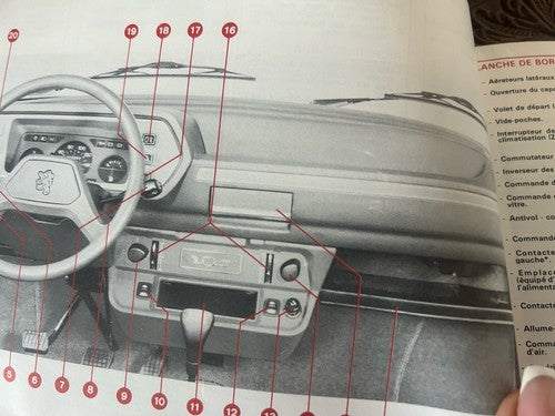 Peugeot 104 Anleitung Auto Verwendung Wartung International Original Vintage