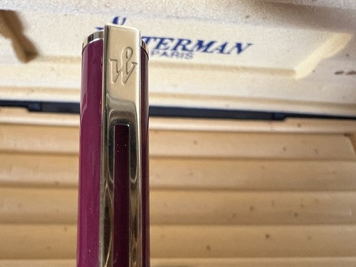 🔴 WATERMAN penna sfera lacca EXECUTIVE rosso bordeaux scrive garanzia