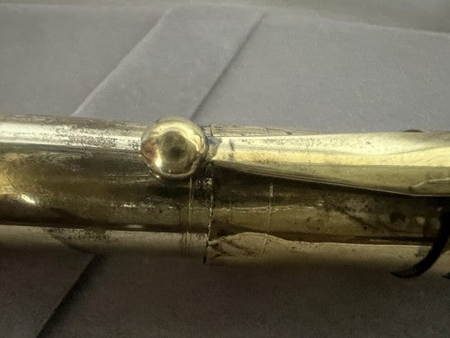 🔴 ANCORA penna stilografica retrattile placcata oro funziona vintage B