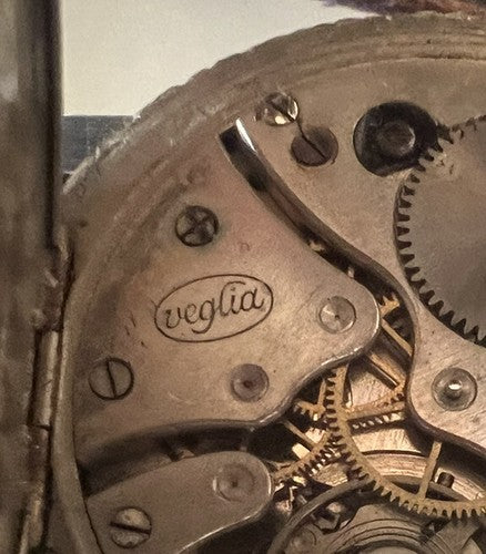 🔴 VEGLIA Herren-Taschenuhr mit Handaufzug, Überholung, Vintage-Teile 
