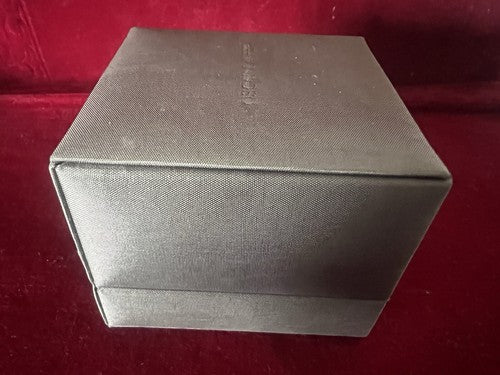 🔴 OSCAR LAUFER scatola anello astuccio custodia gioiello telato L 8