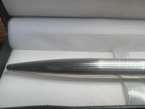 🔴 LECCE PEN penna sfera ARGENTO 925 MASSICCIO meccanismo rotazione scrive