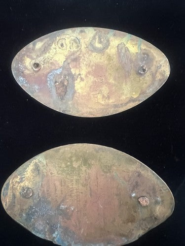 Plaques Ancc Fram Italienne Médailles Métal Armoiries Vintage Numérotés