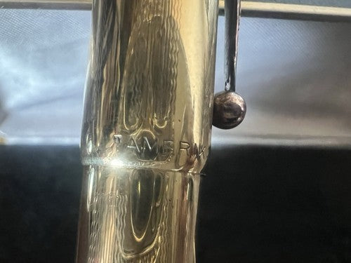🔴 AMERIKA penna stilografica retrattile con bassorilievi pen ORO scrive vintage