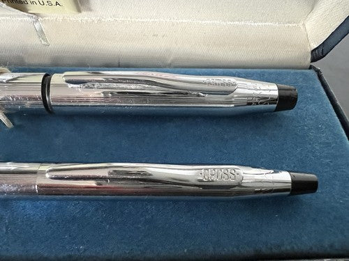 Cross Penne Sphère Stratifié Chrome Vintage De Démonter 2 Penne Marqueur