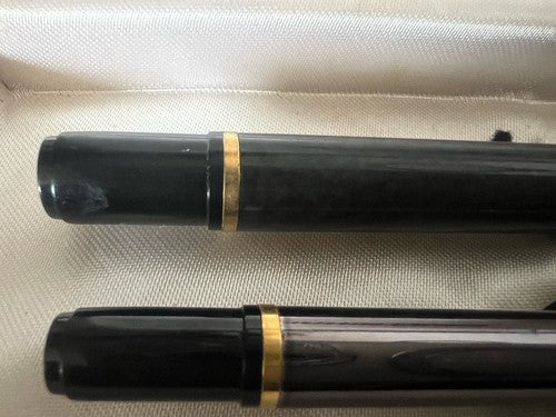 🔴 WATERMAN penna stilografica Laureat lacca GRIGIA pennino F sfera CANNA FUCILE