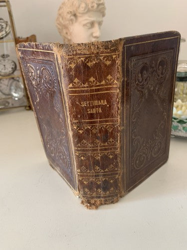Livre Semaine Sainte Latin Et Vulgare Style Religieux Moine Ordre USK Antique 