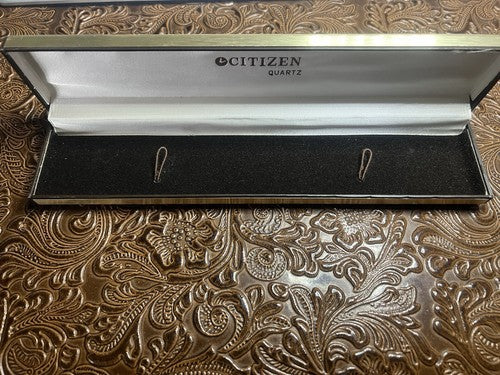 🔴 CITIZEN astuccio orologio al quarzo cofanetto custodia GARANZIA vintage 1995