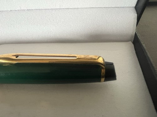 🔴 WATERMAN penna sfera resina verde smeraldo Emisphere francese scrive