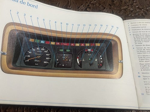Renault 18 Booklet Car Use and Maintenance Tongue French Original Vintage