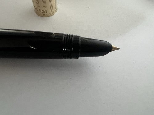 Pelikan Stylo-Plume Stylo à Plume P1 Noire Capuche Laminé Or Vintage '59
