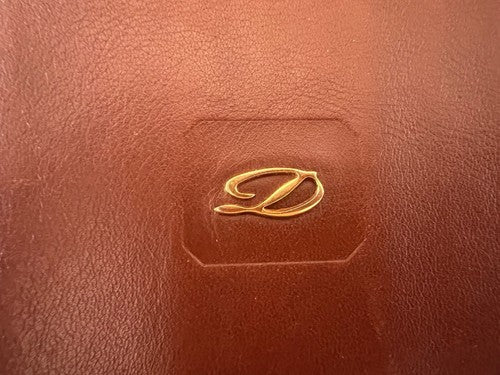 🔴 DUPONT portafoglio uomo pelle marrone porta banconote carte credito tascabile