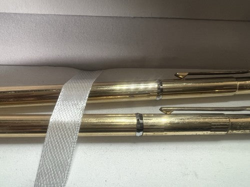 Ballograf Stylo-Plume Sphère Crayon Mécanique Signum Dorées Vintage 11