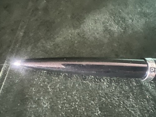 🔴 AURORA penna sfera Style nera con profili cromati scrive