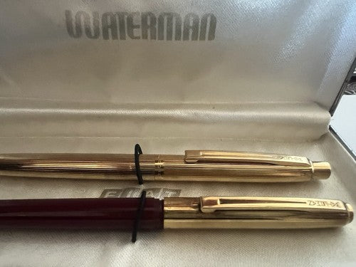 Waterman Pens Sphere Foiled Gold Mechanisms Snap With Pencil Case Fiat