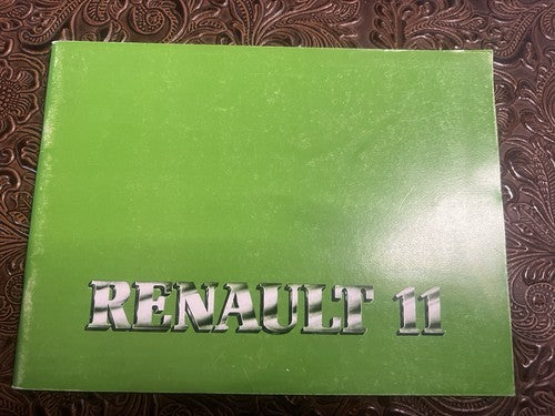 RENAULT 11 Vintage Gebrauchs- und Wartungshandbuch ORIGINAL Italienisch 