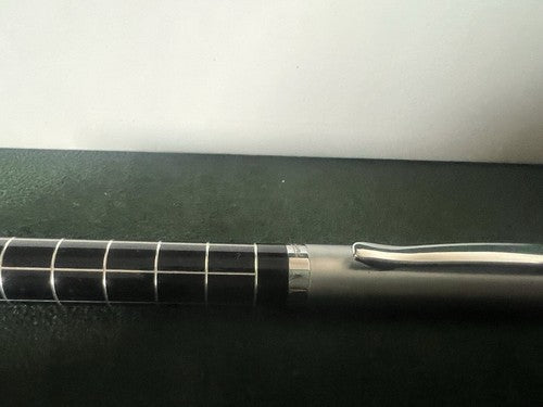 Ottaviani Stylo-Plume Sphère Roller Laque Chrome Trousse Et Garantie NOS