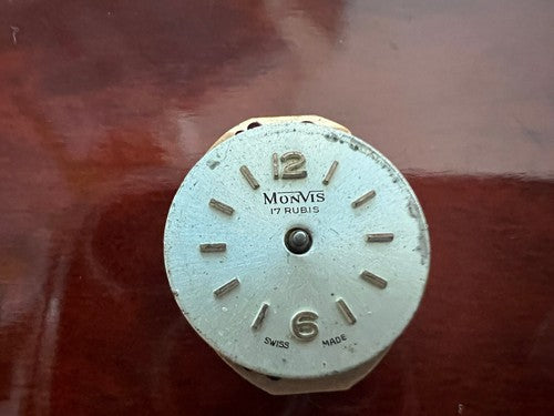 🔴 MONVIS Movimento orologio donna carica manuale da revisionare parti vintage