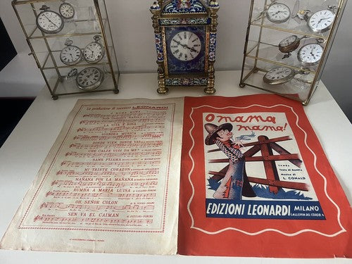 🔴 Noten O MAMA MAMA Samba-Musik Conald-Texte Danpa Milano 900 