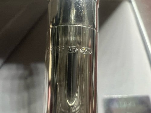 🔴 UNOARGENTO penna sfera ARGENTO 925 MASSICCIO a scatto scrive 2