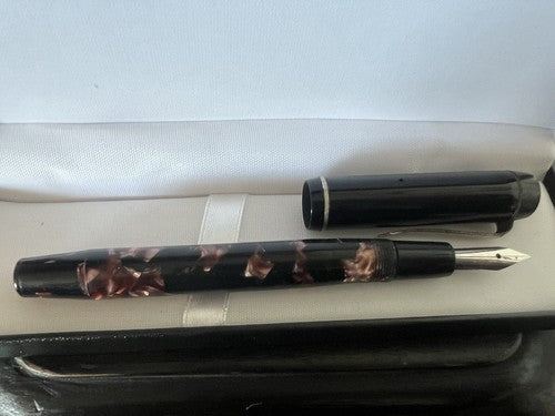 Mentmore Stylo-Plume Stylo à Plume Celluloid Diplôme à Bouton Écrit Vintage