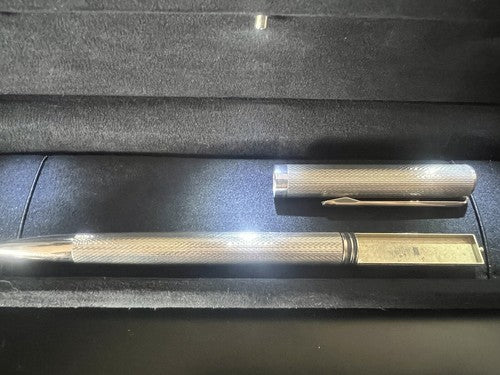 🔴 Penna sfera ARGENTO 925 MASSICCIO 925 timbro da personalizzare scrive 2