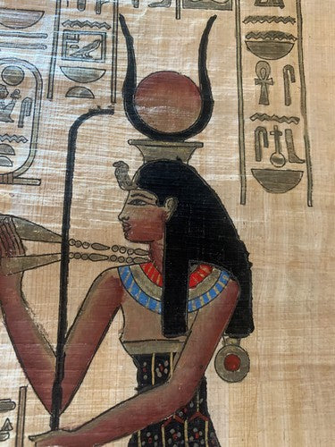 Papyrus Egyptian Authentic Egyptian Original Hand Painted Vintage