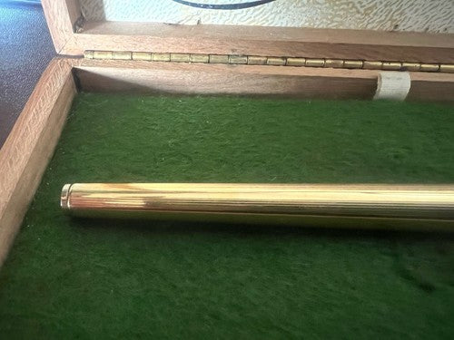 🔴 PARKER penna stilografica 180 placcata oro pennino ORO XM scrive con astuccio