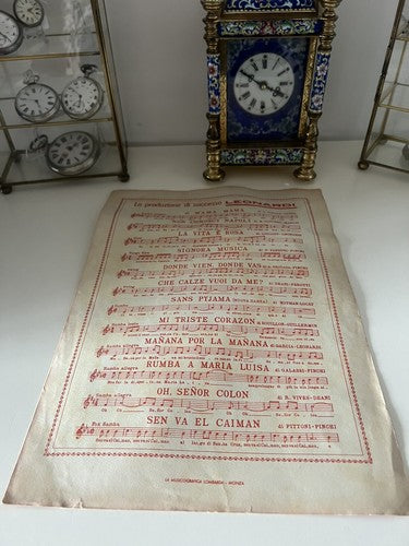 🔴 Noten O MAMA MAMA Samba-Musik Conald-Texte Danpa Milano 900 